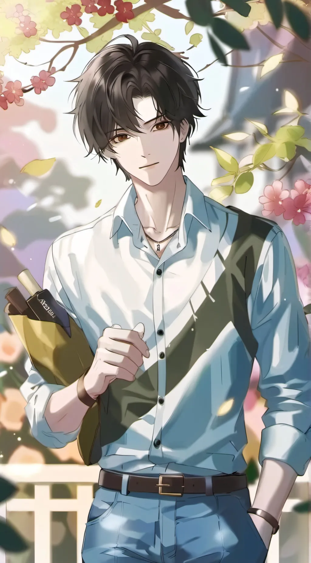ai character: Leon🥀 background