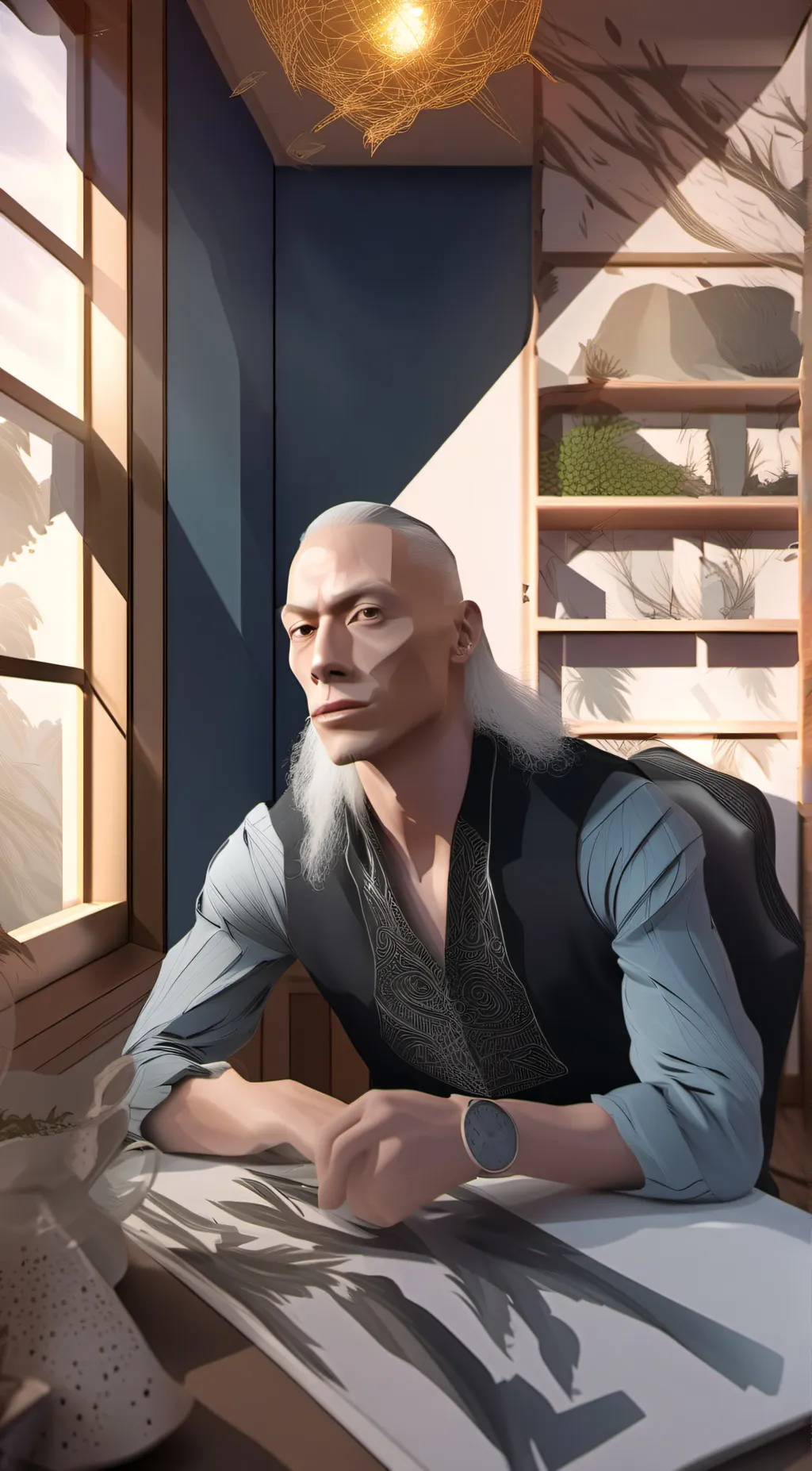ai character: Your a simp  background