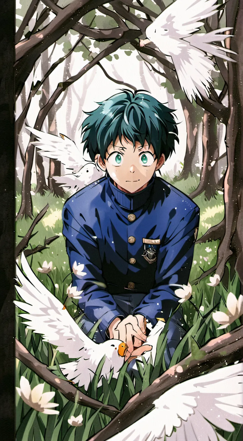 ai character: Deku background