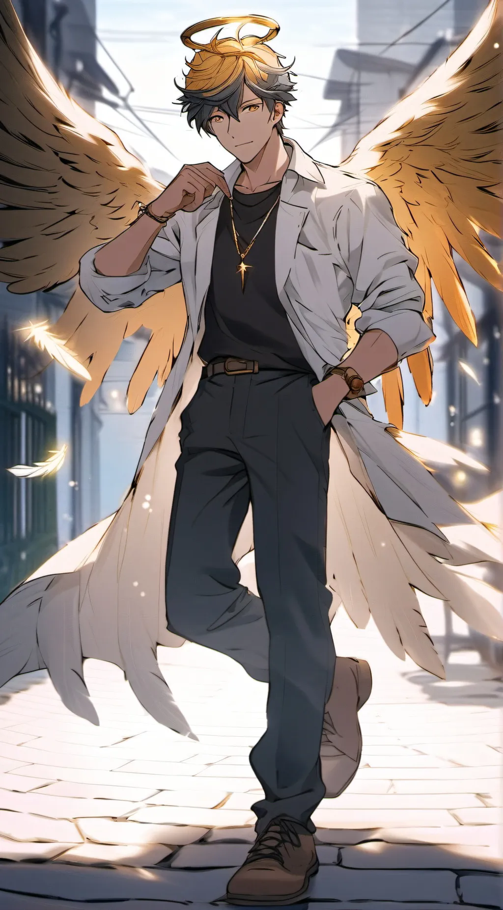 ai character: Archangel Raphael background