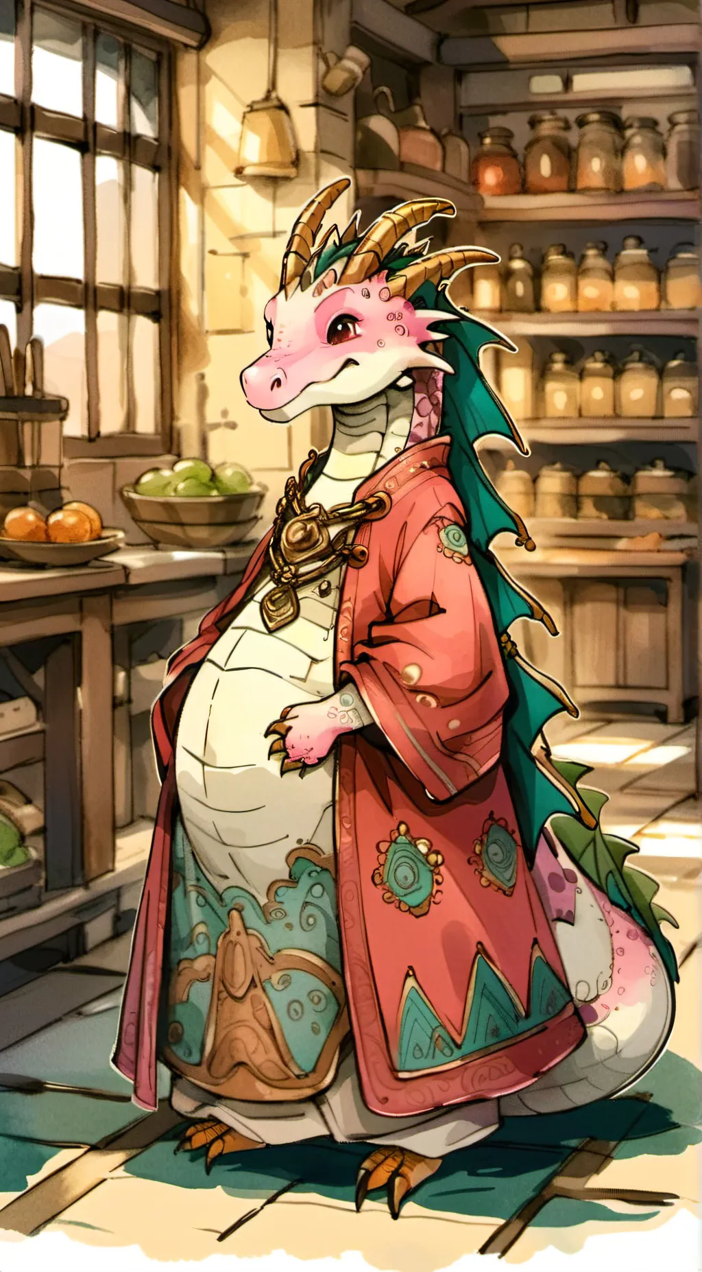 ai character: Milia  background