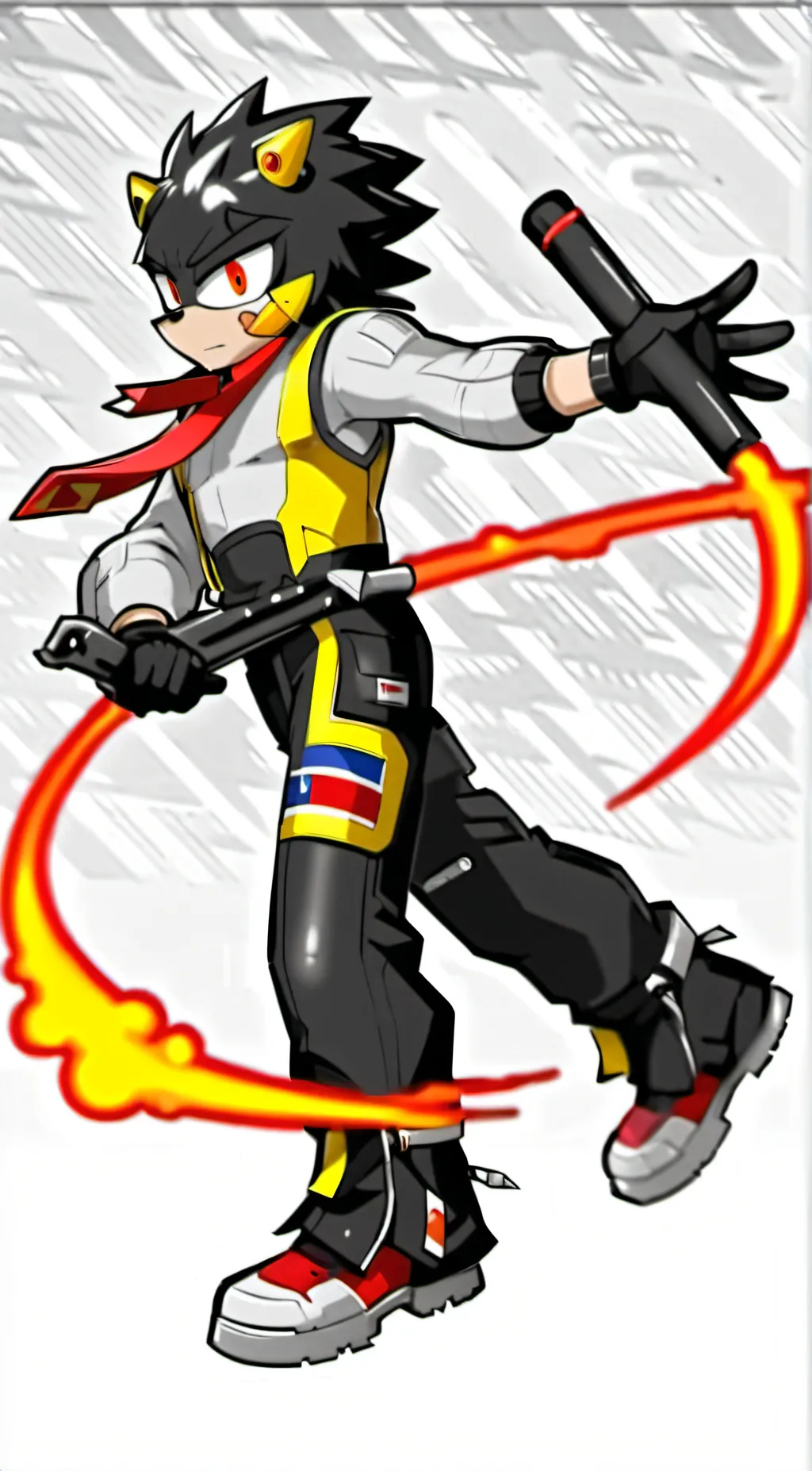 ai character: shadow background