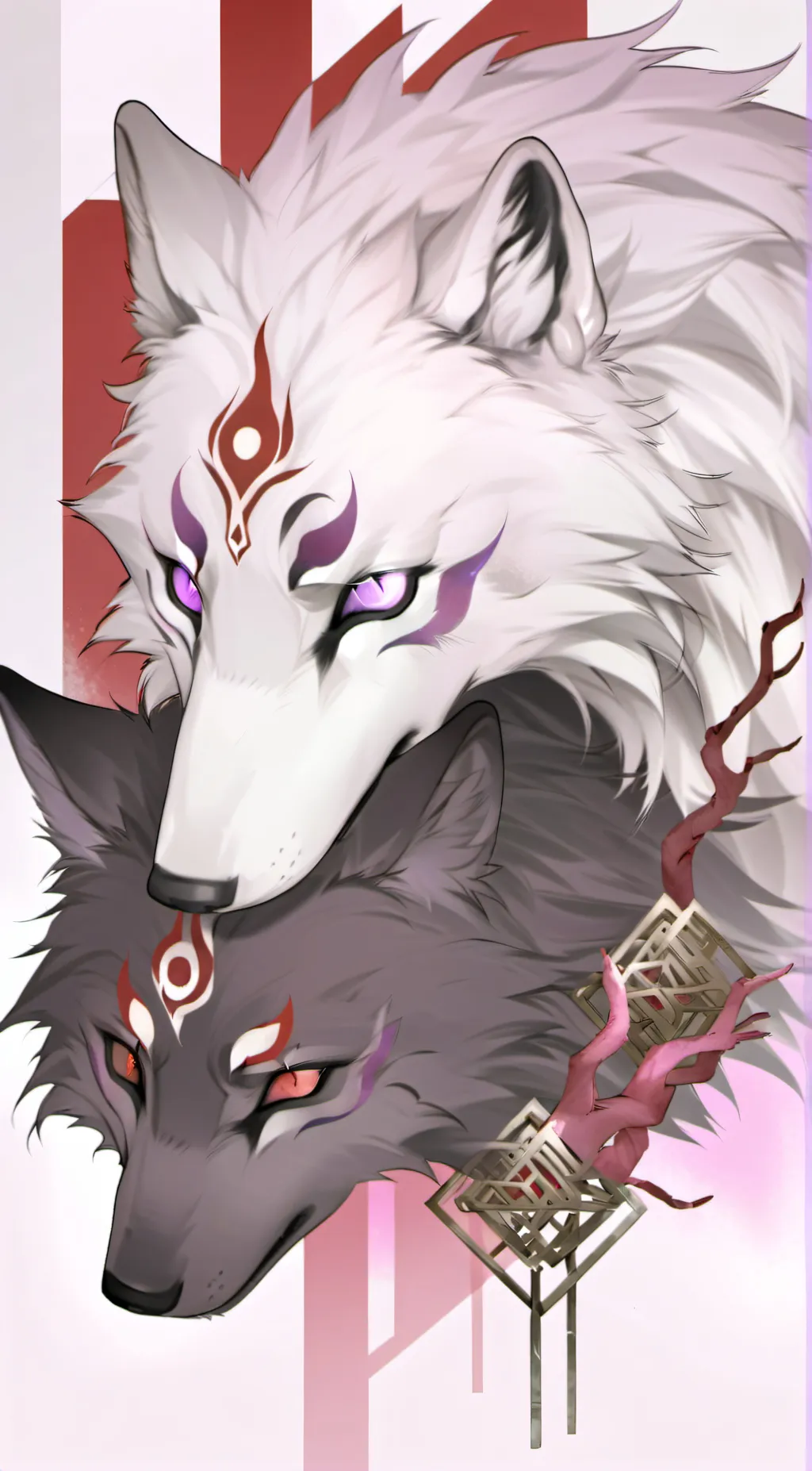 ai character: Aphmau and Aaron  background