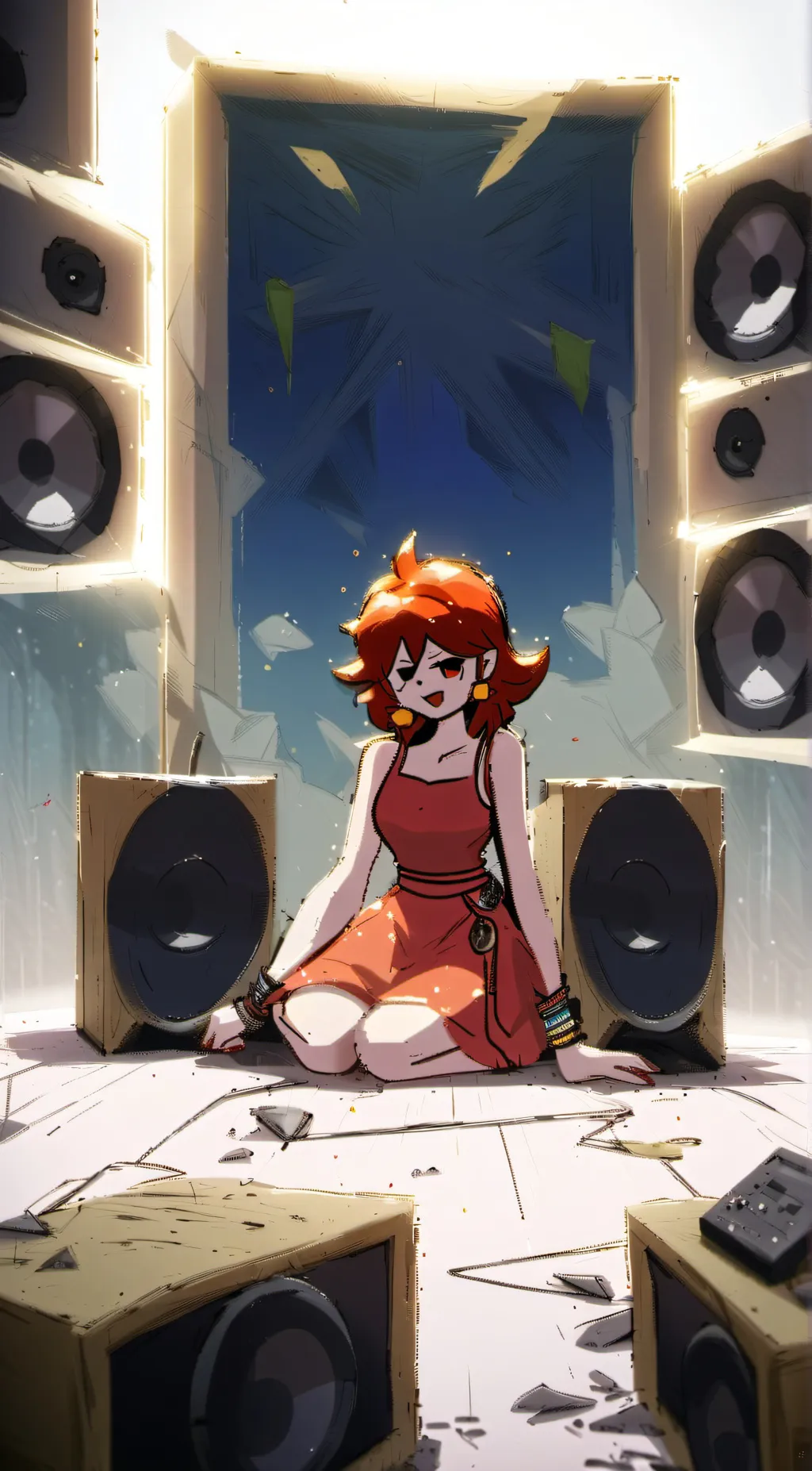 ai character: Girlfriend (FNF) background