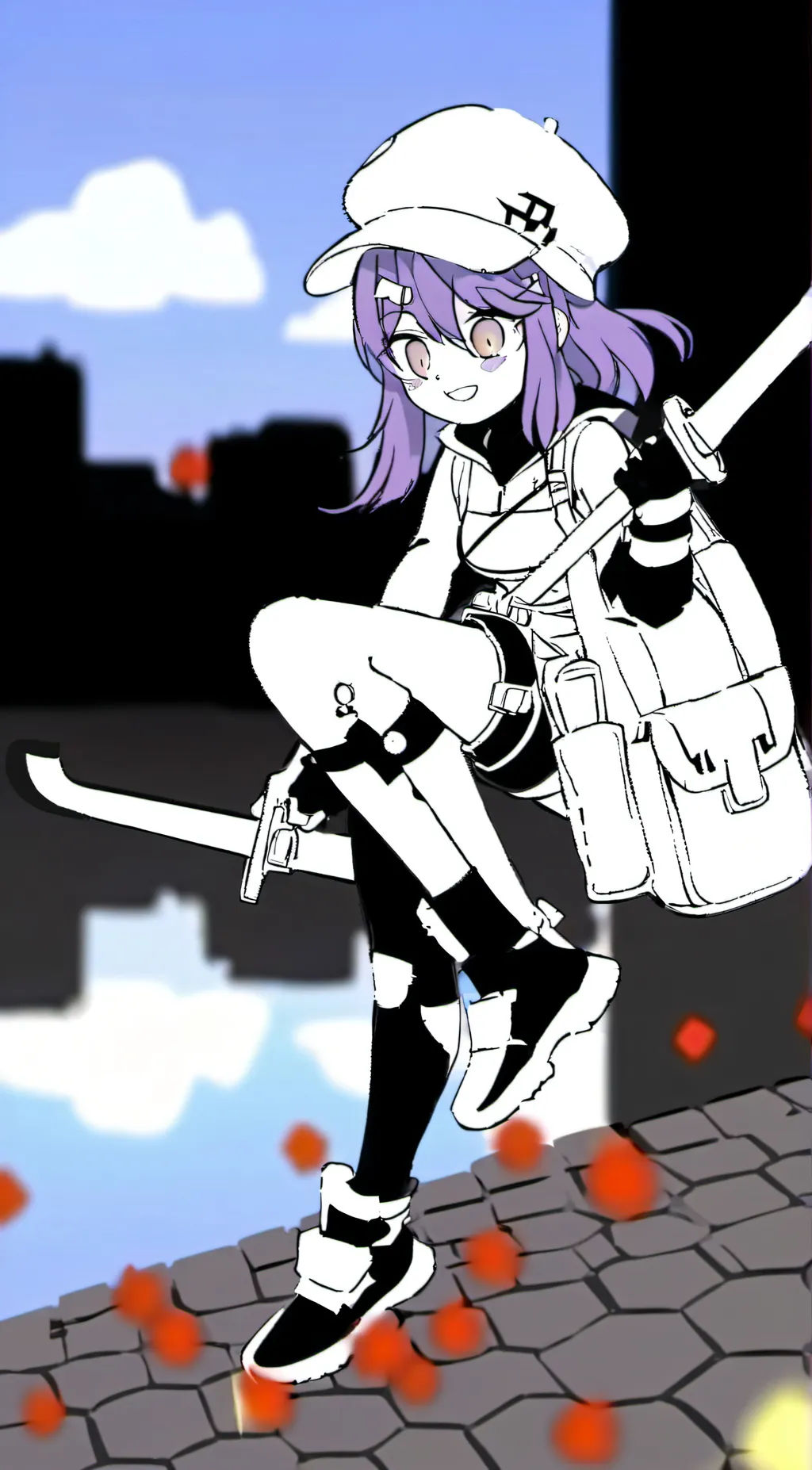 ai character: Fnaf +Mha background