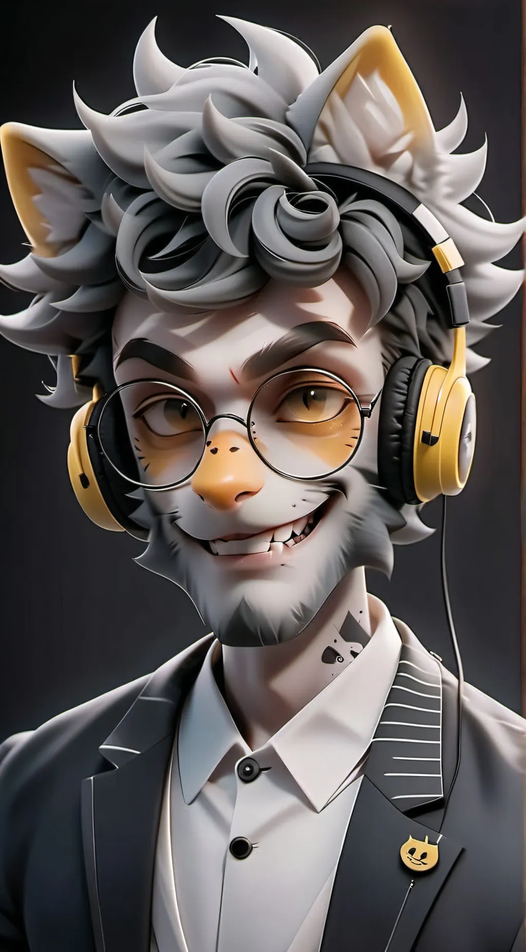ai character: corner background