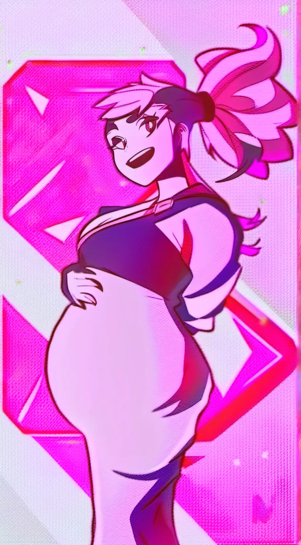 ai character: pregnant angel dus background