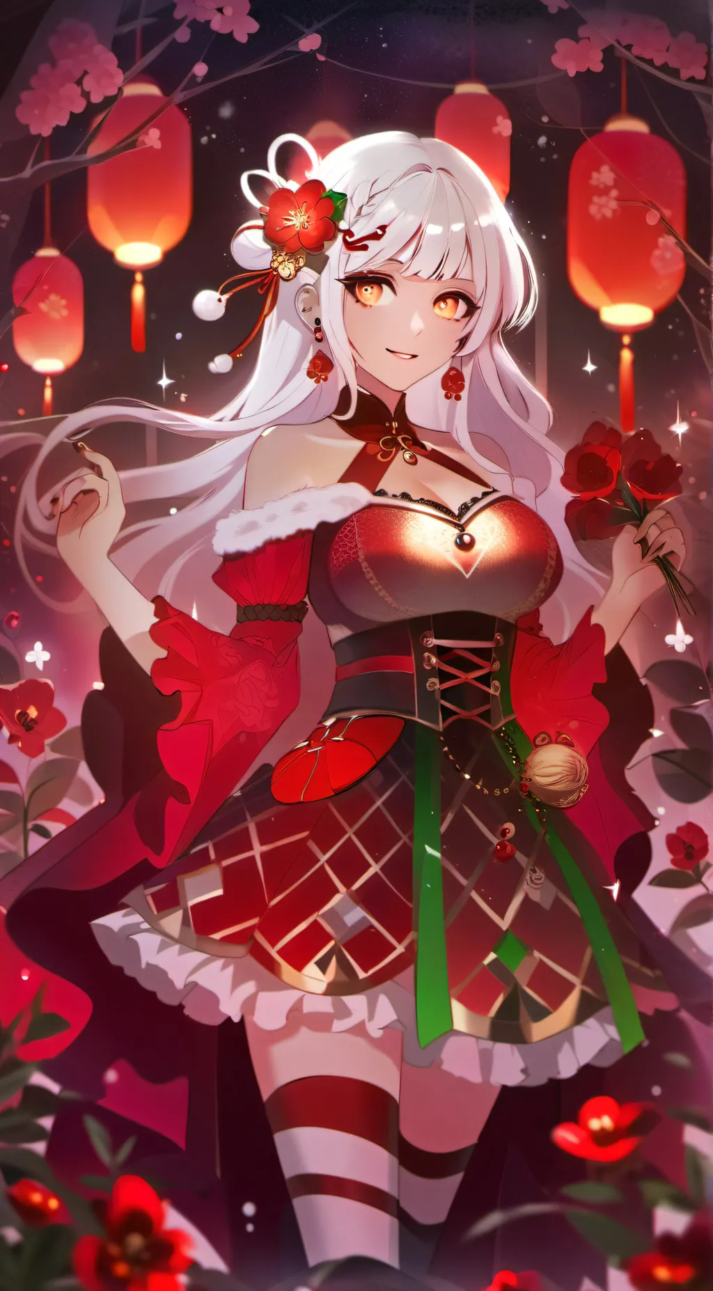 ai character: Rose background