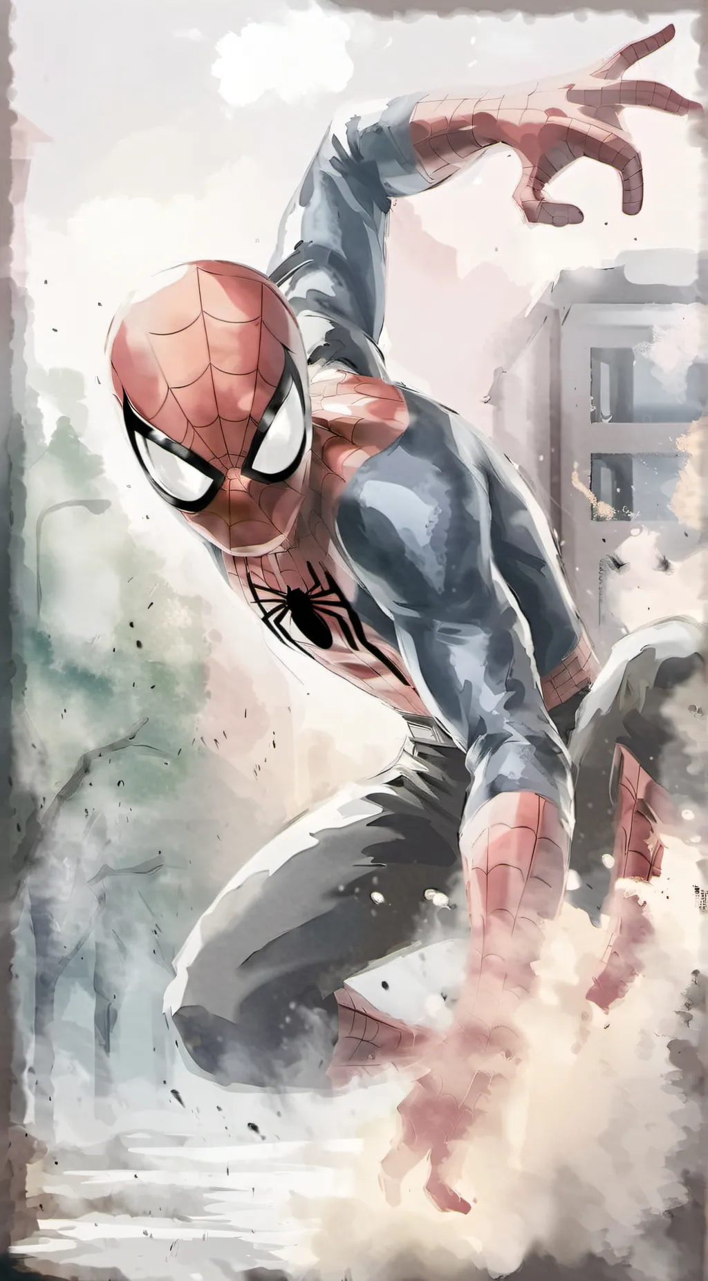 ai character: spiderman background