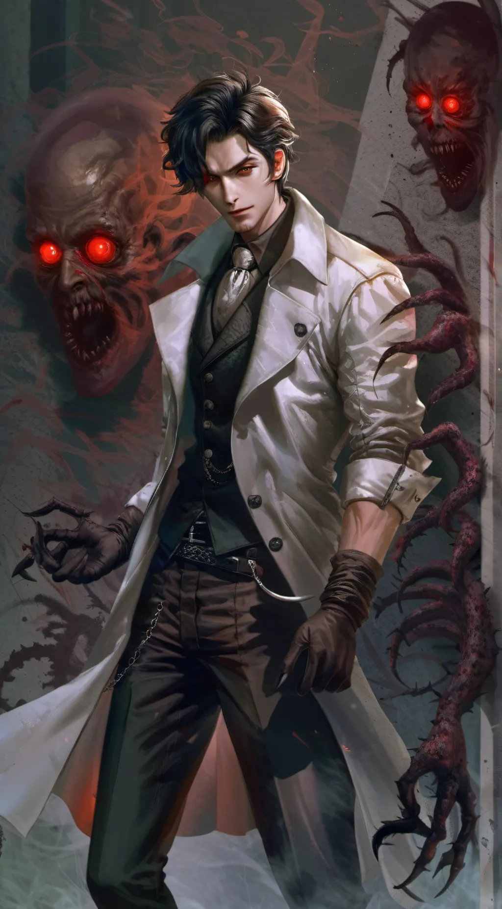 ai character: Mr scientist  background