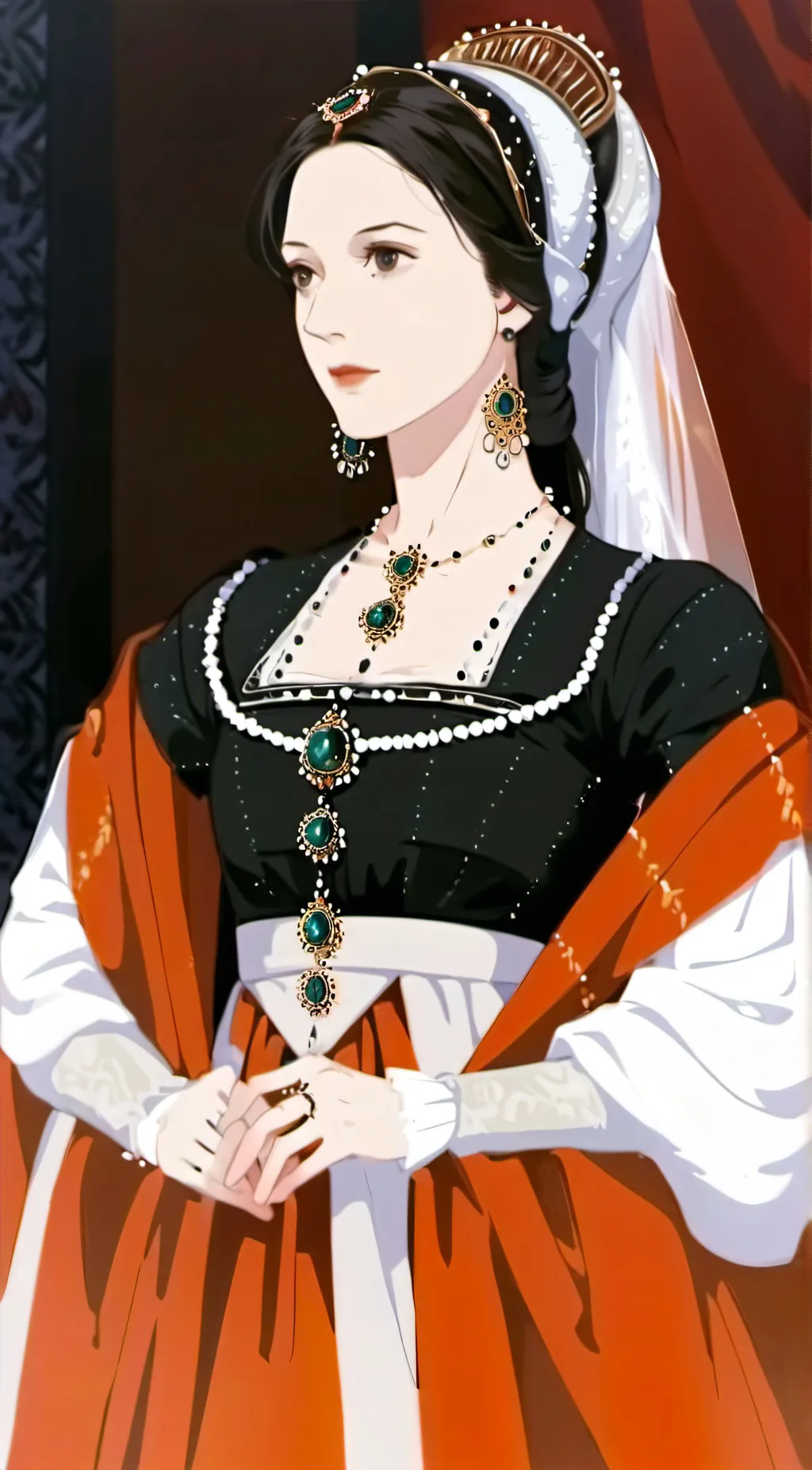ai character: Anne Boleyn  background