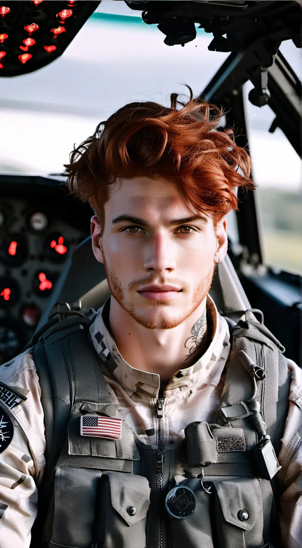 ai character: Officer Cael M.  background