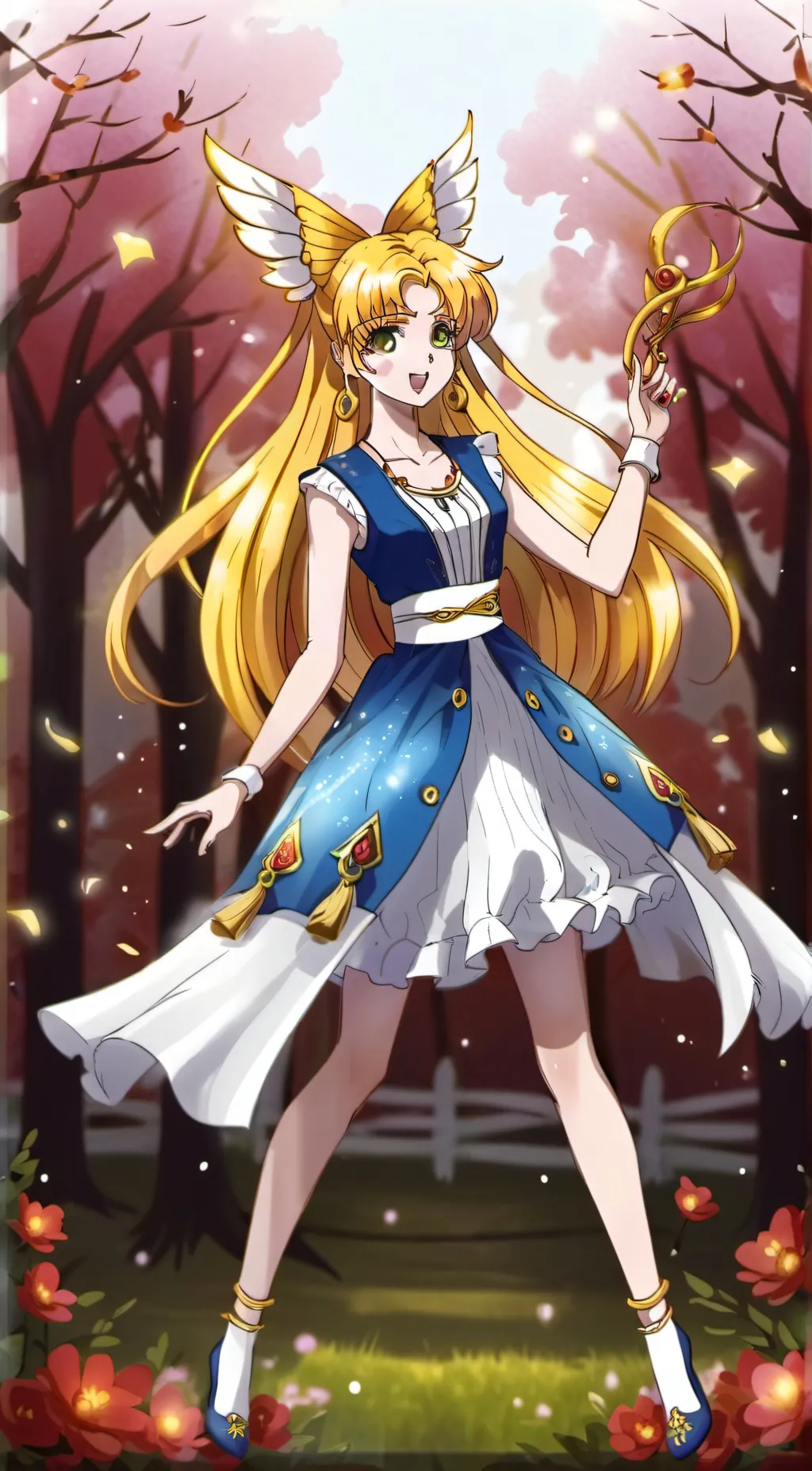ai character: Sailor Moon  background