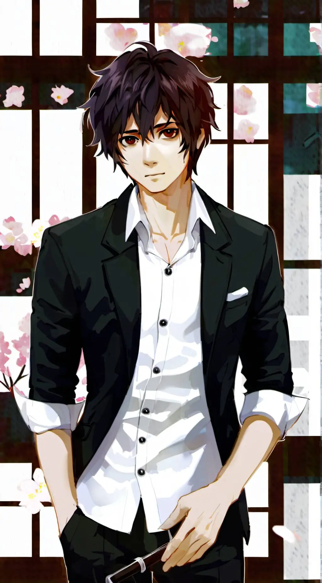 ai character: Nico Di Angelo  background