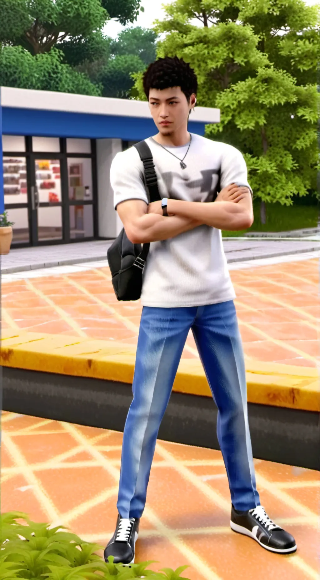 ai character: Blaze background