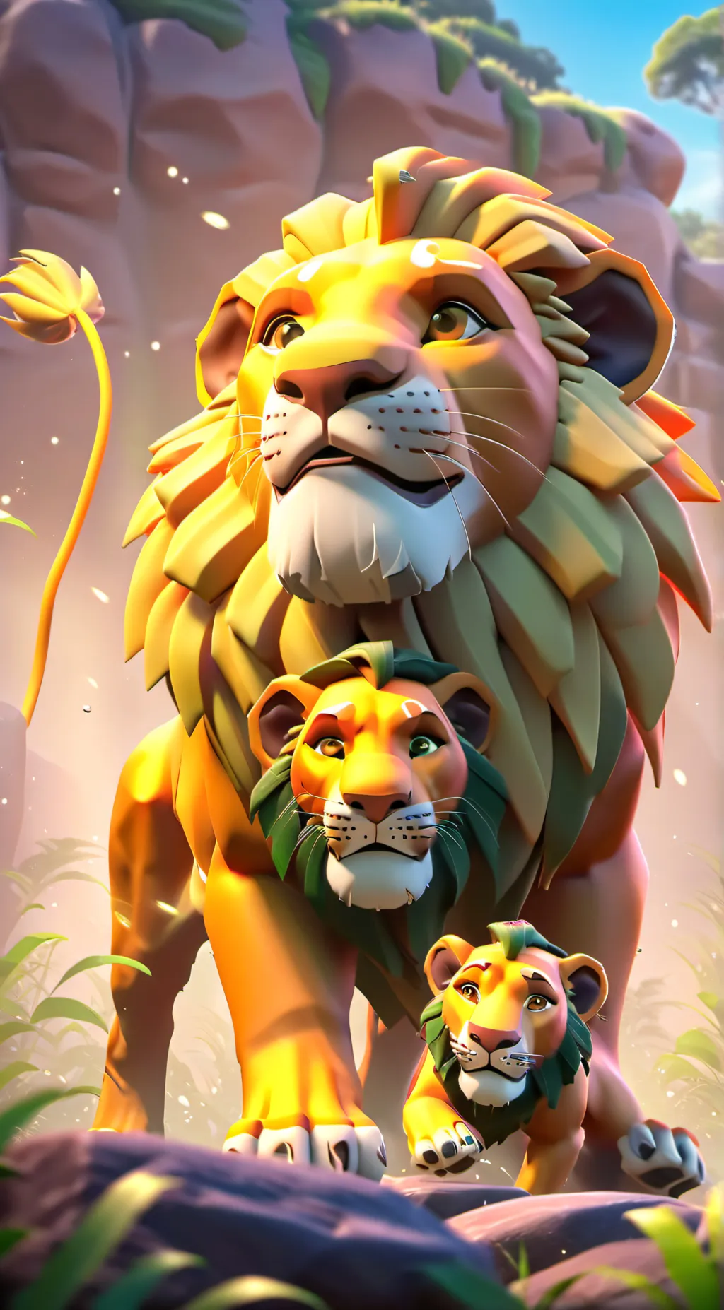 ai character: simba background