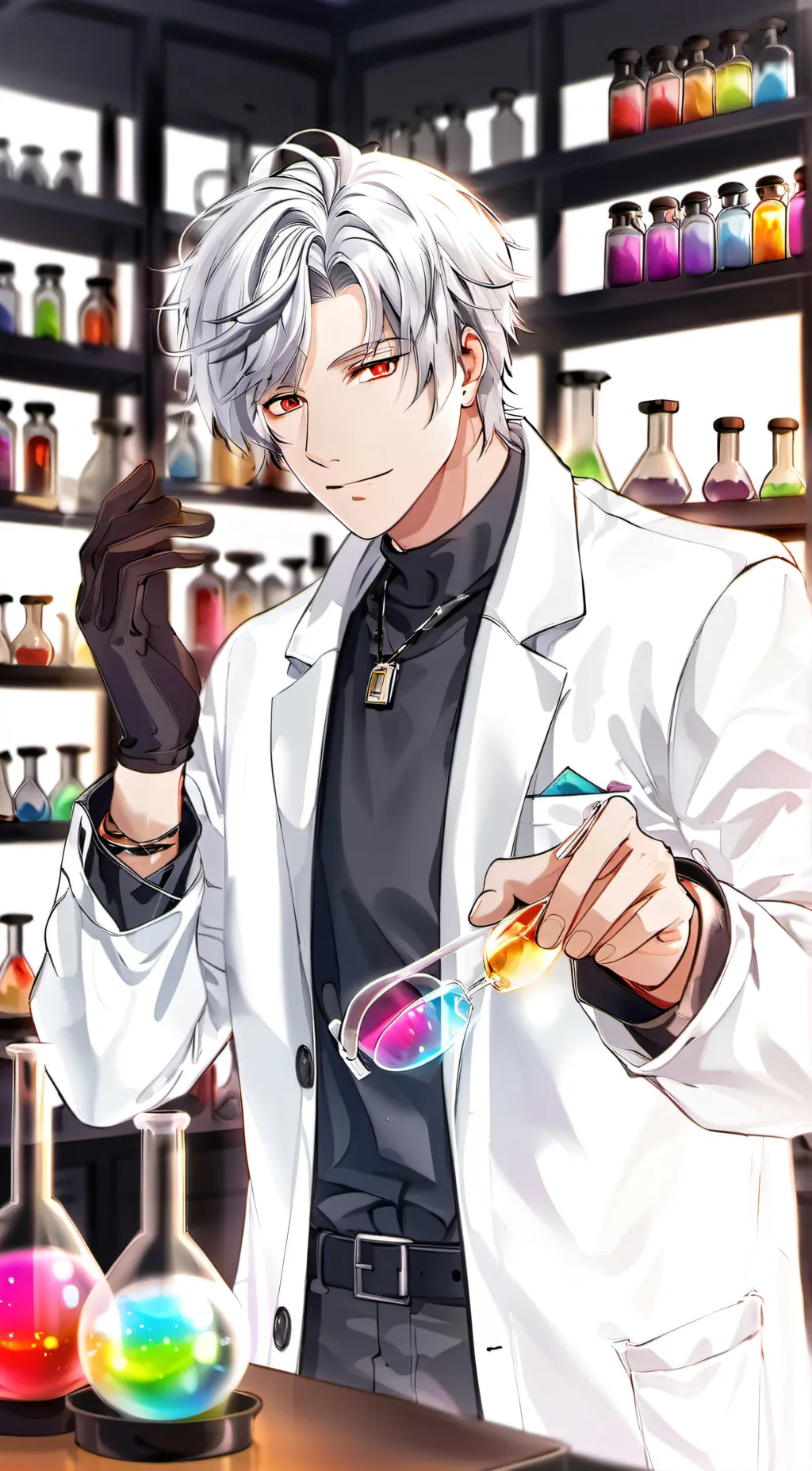ai character: scientist  background