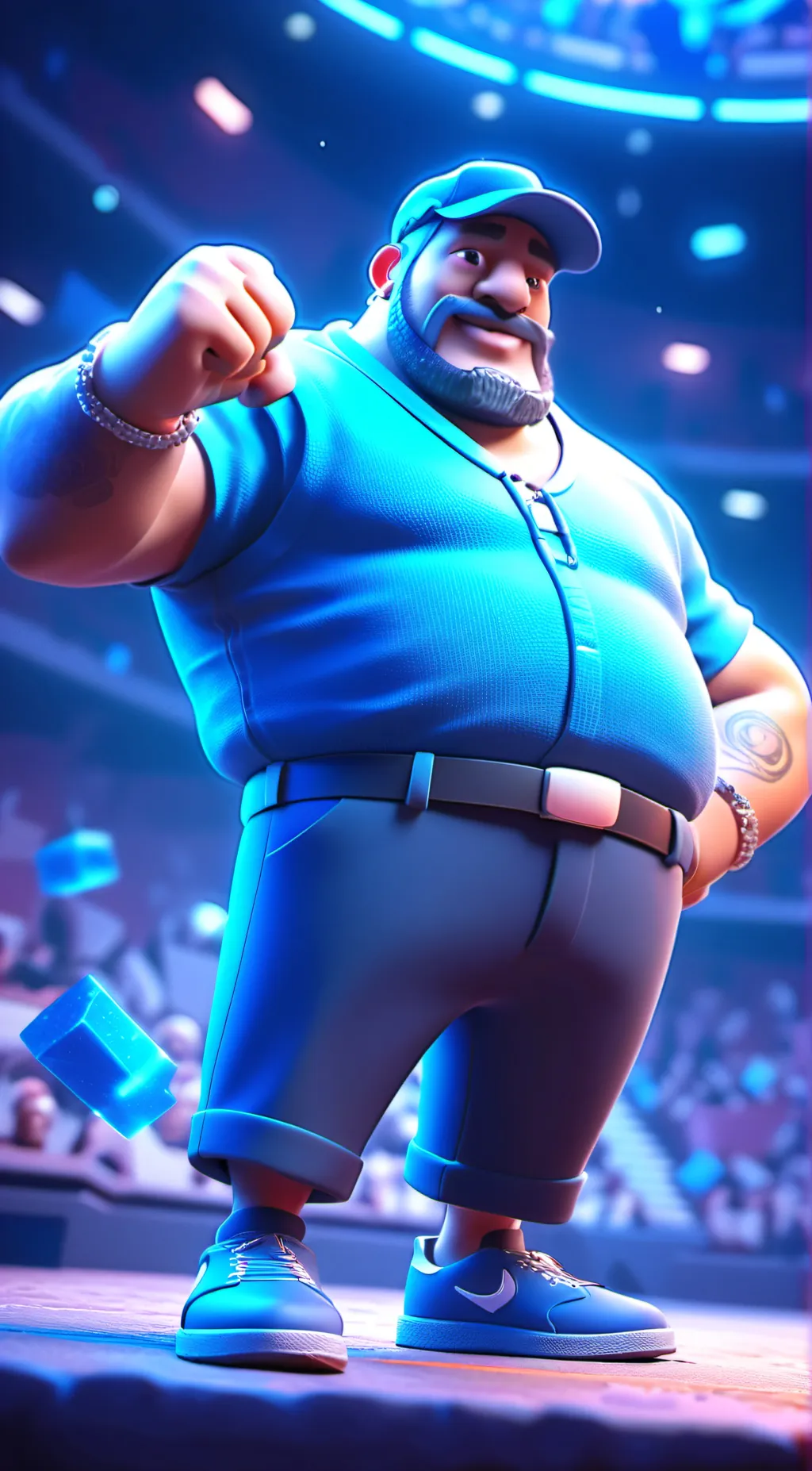 ai character: Pregnant Man  background