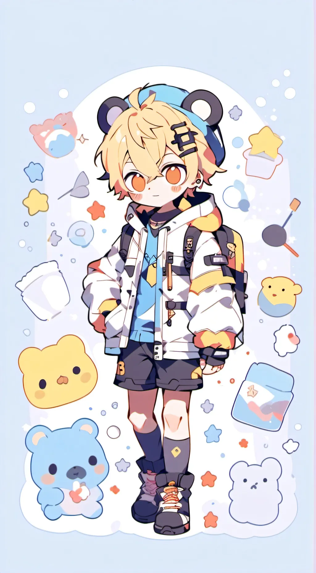 ai character: Mitten background