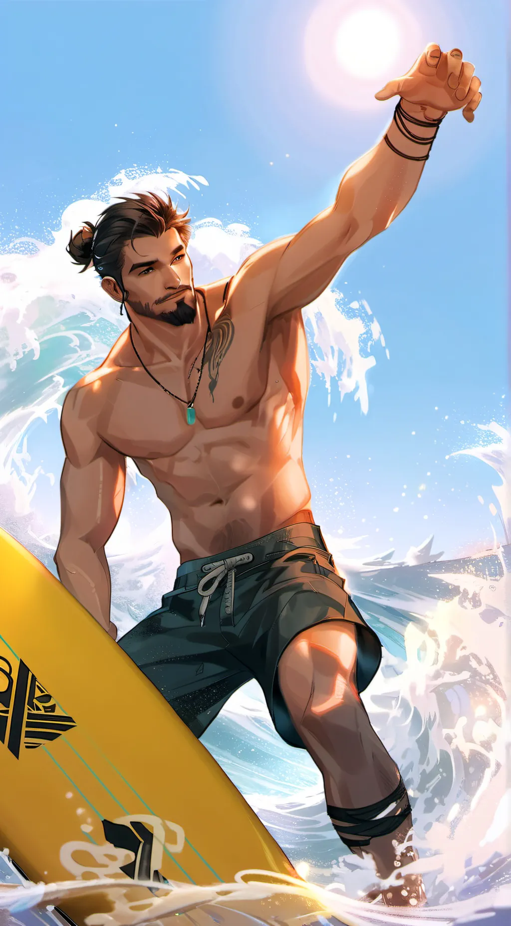 ai character: Surfer Harbor background