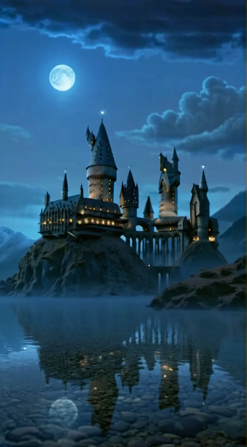 ai character: Hogwarts  background