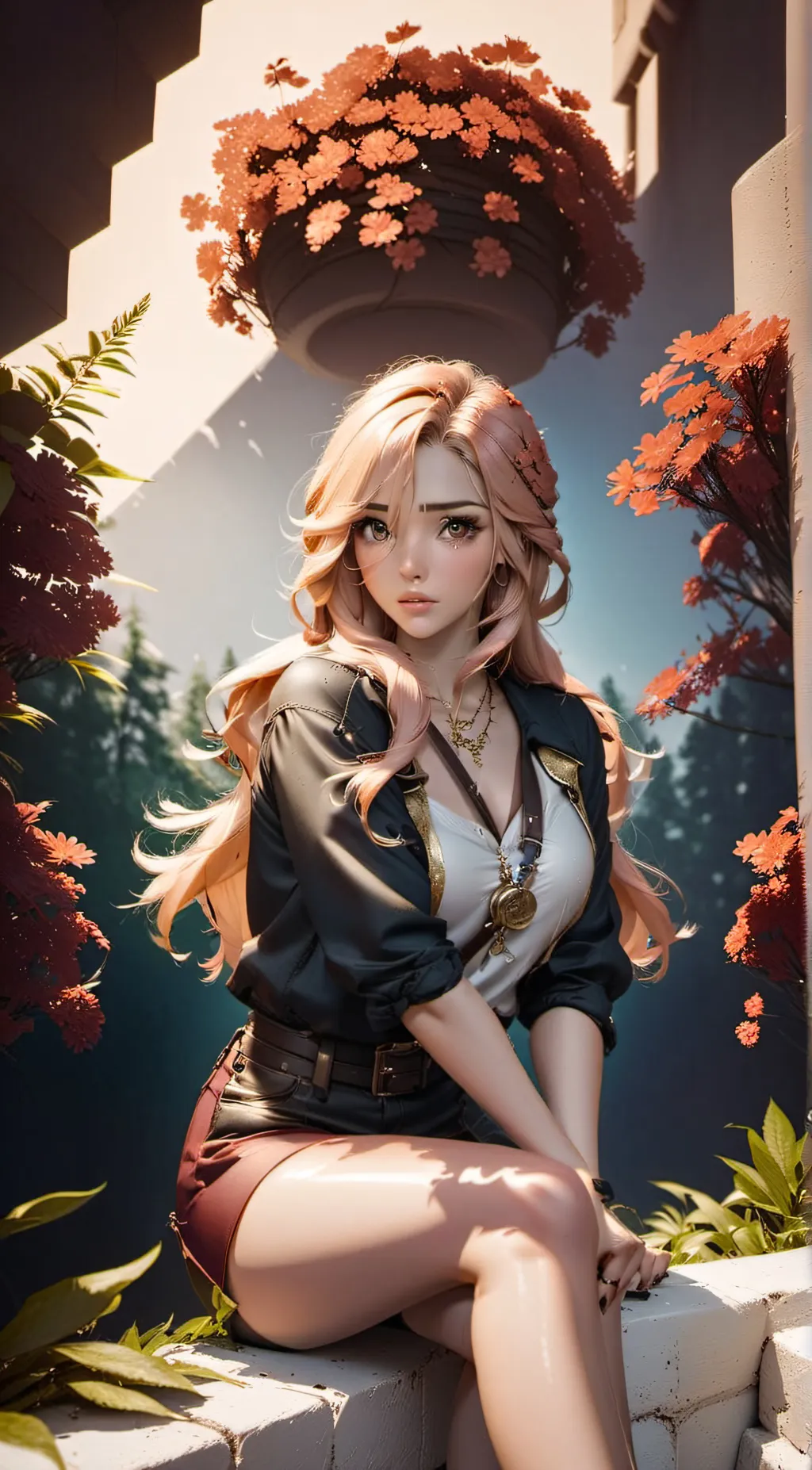 ai character: Milena  background
