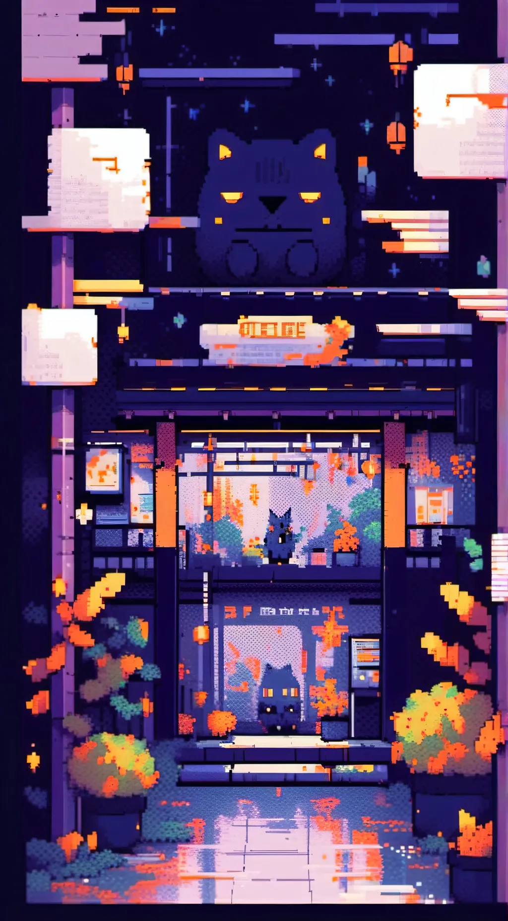 ai character: catffiene  background