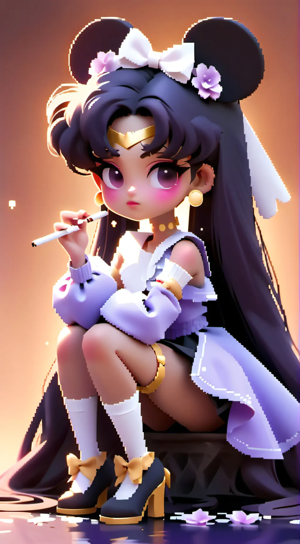 ai character: Flora background