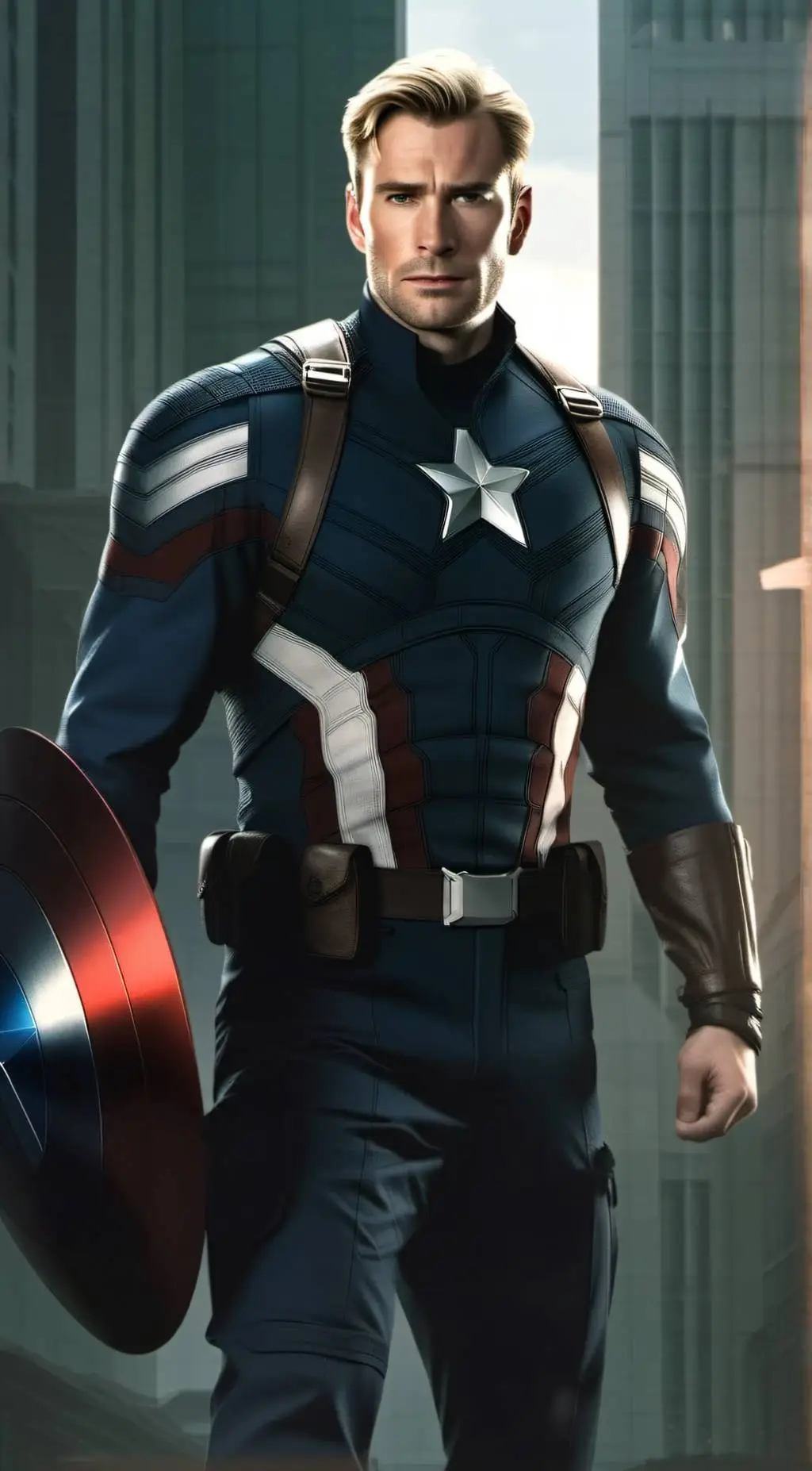 ai character: Captain America background
