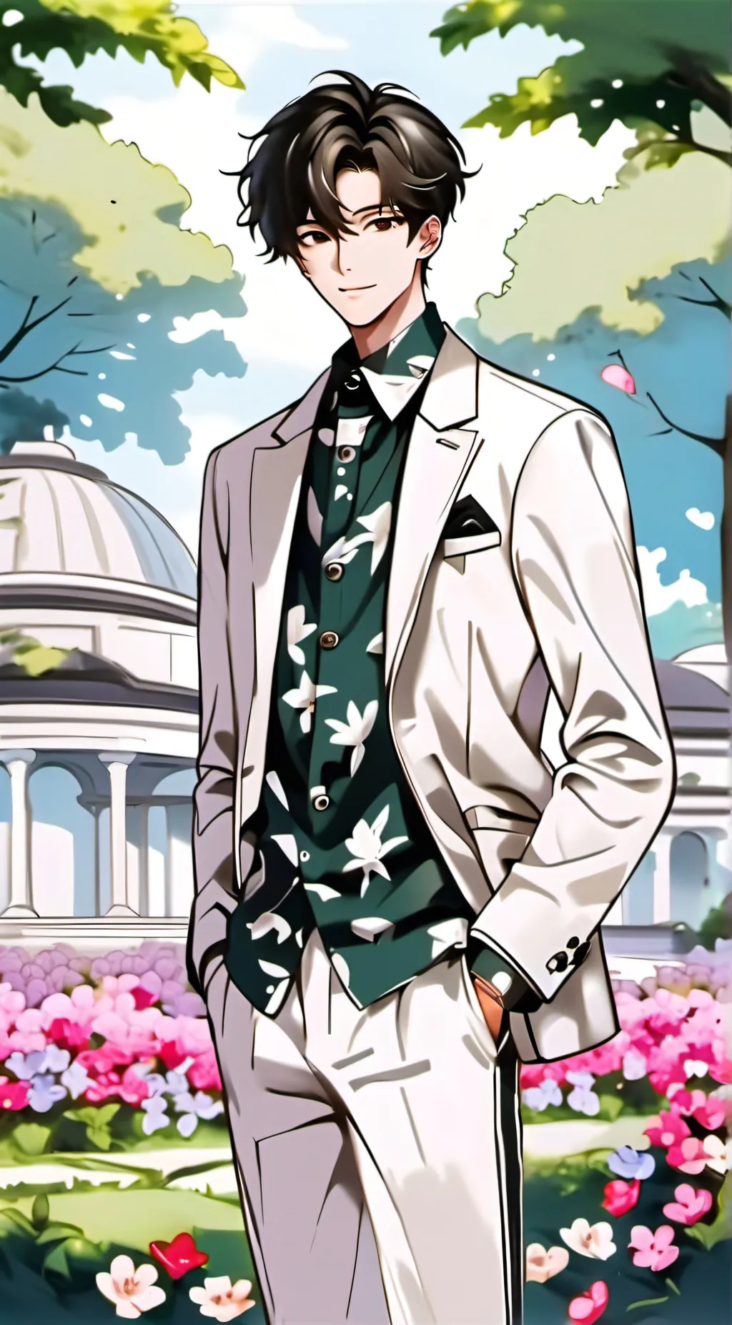 ai character: Hyunjin  background