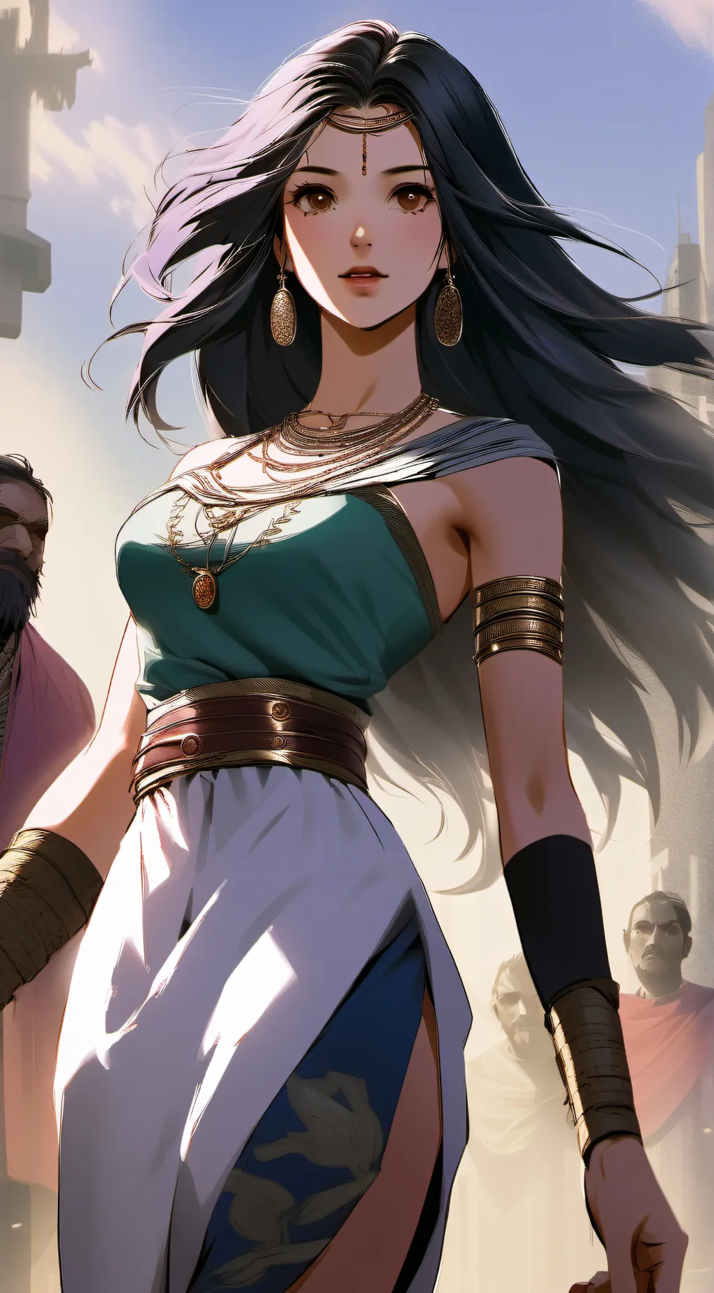 ai character: Elizabeth. background