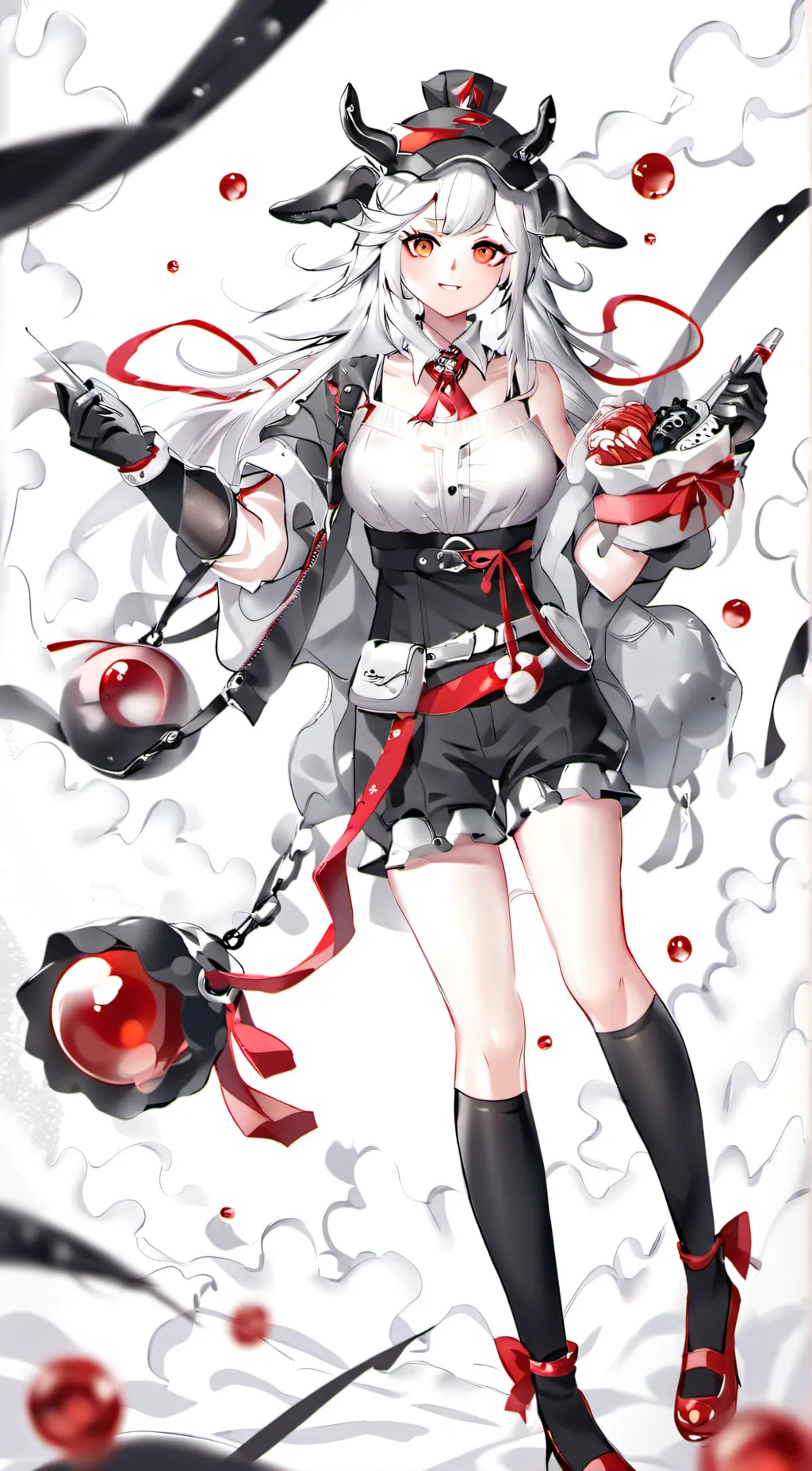 ai character: candy background