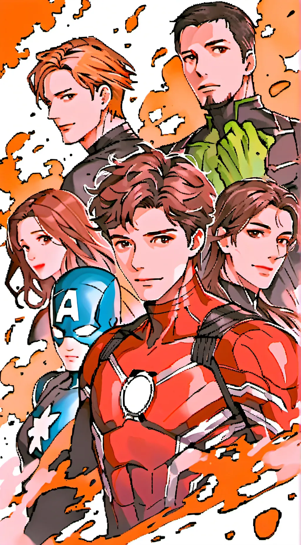 ai character: The avengers  background