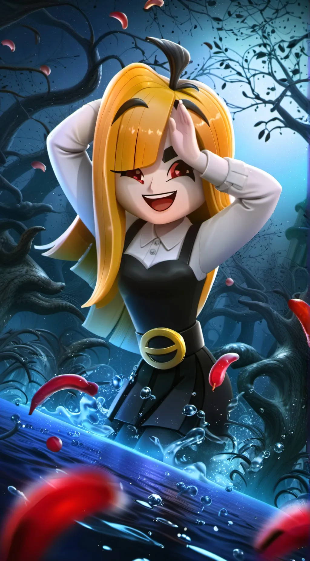 ai character: Banana background