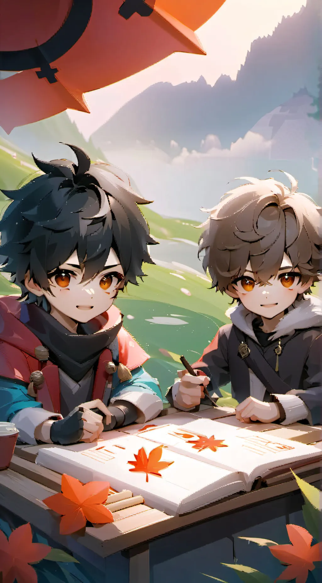 ai character: Zack and Henry background