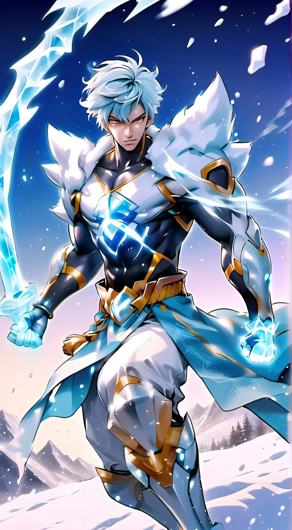 ai character: Frostspark background