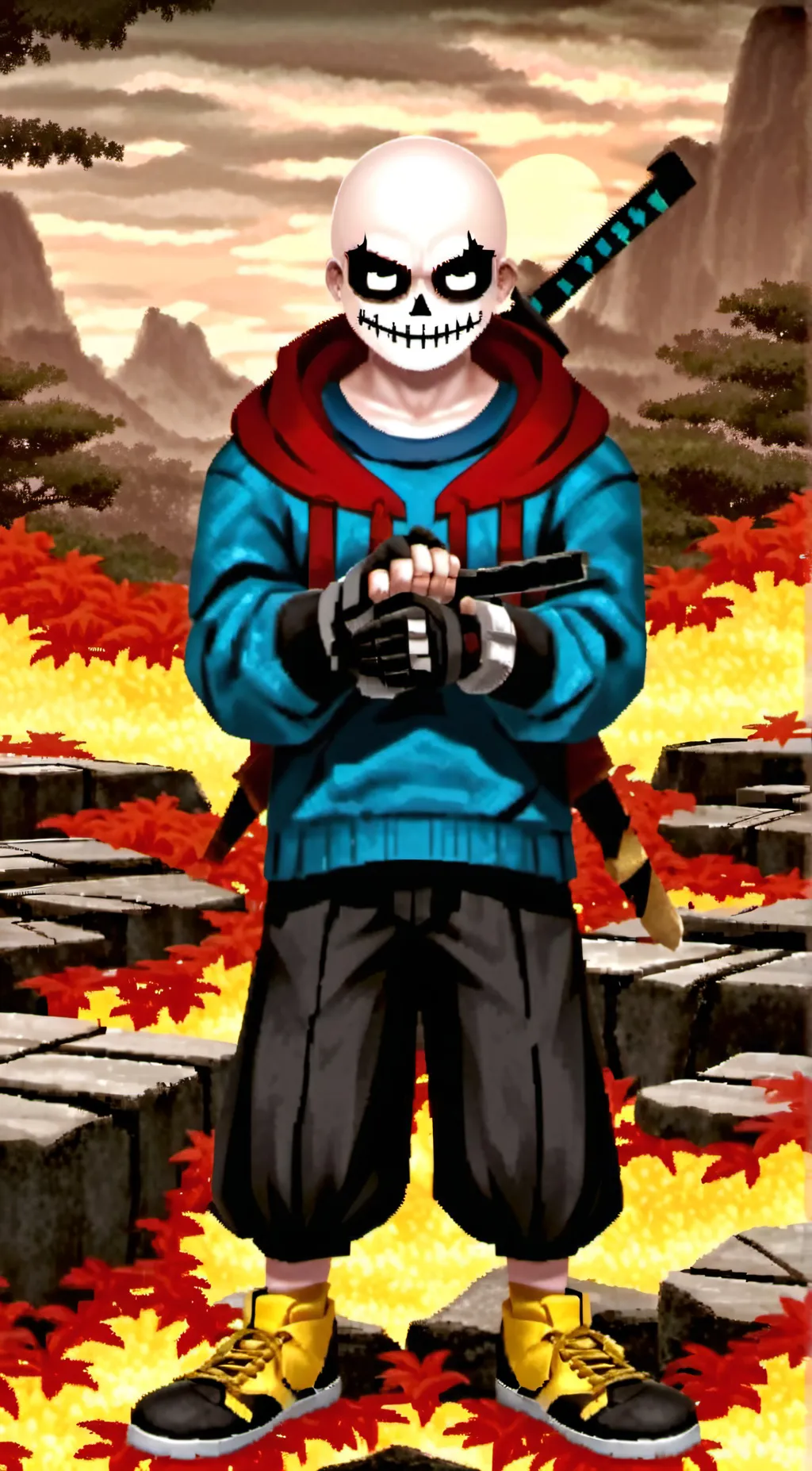 ai character: Every sans AU background