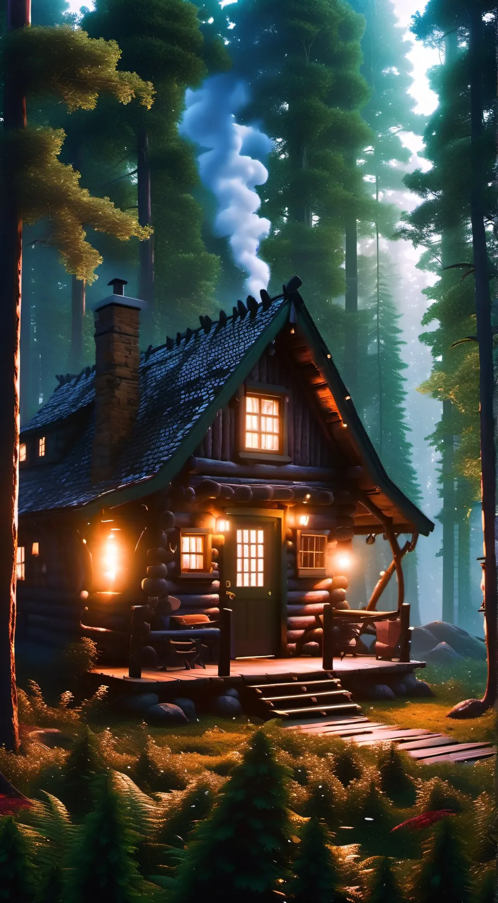 ai character: Gravity falls  background