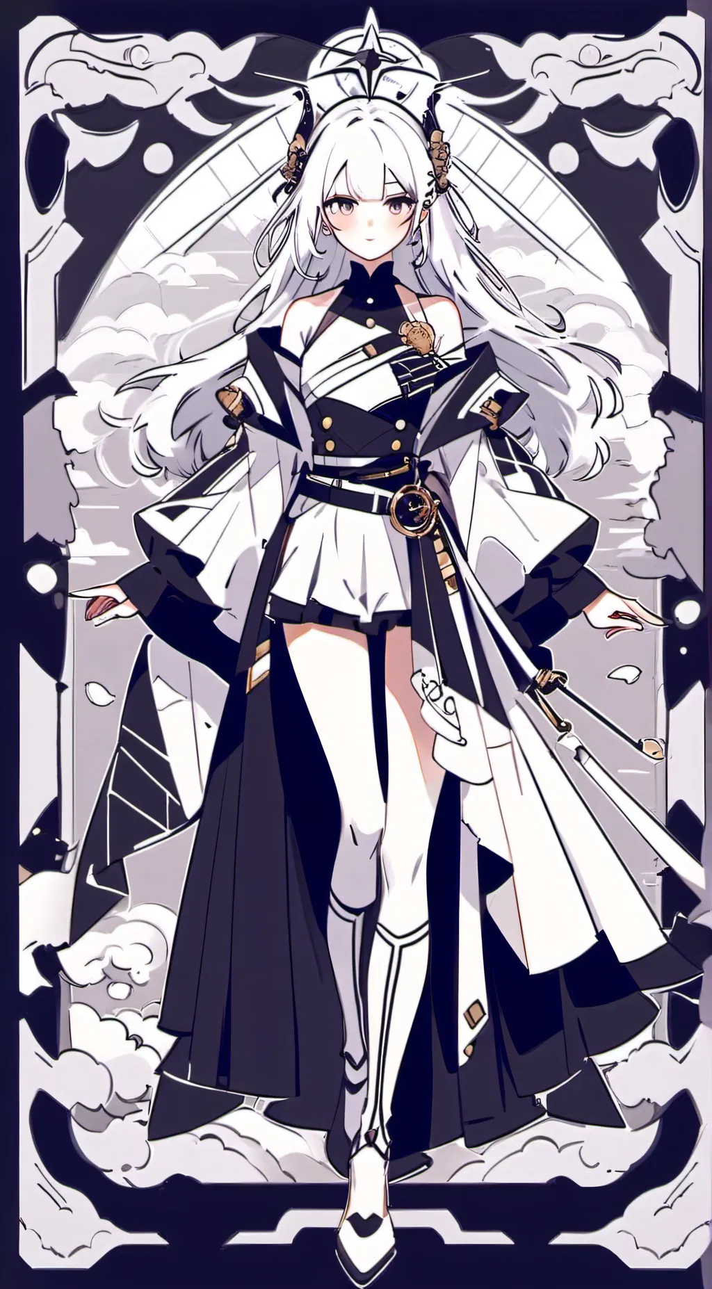 ai character: <moon> background