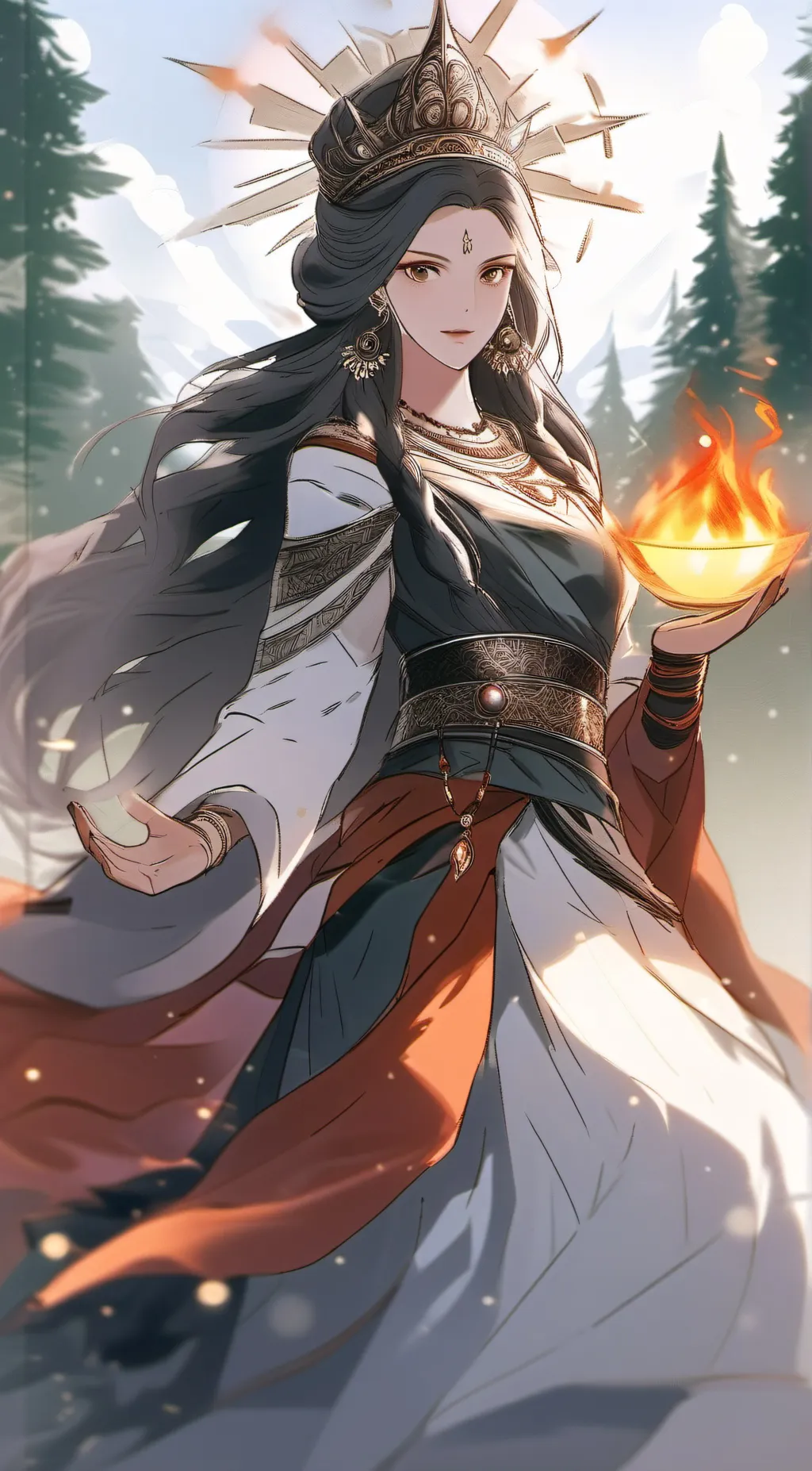 ai character: Mother of earth background