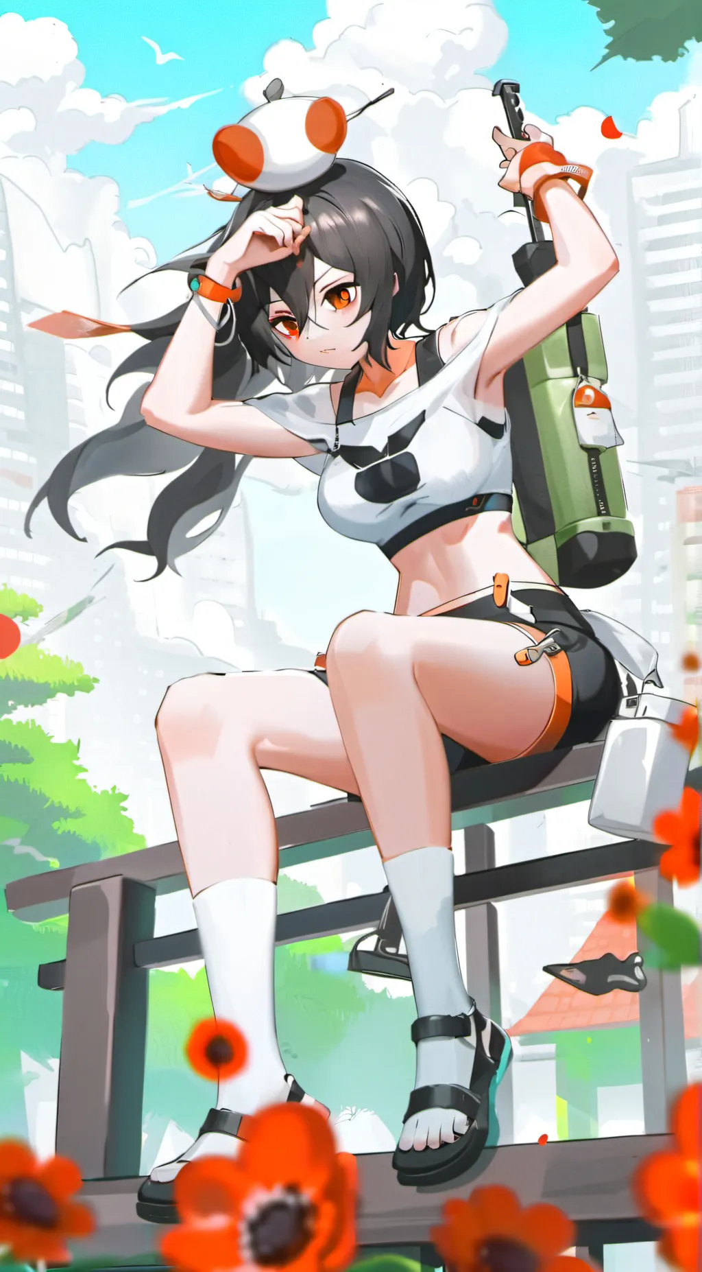ai character: Trony (nikke) background