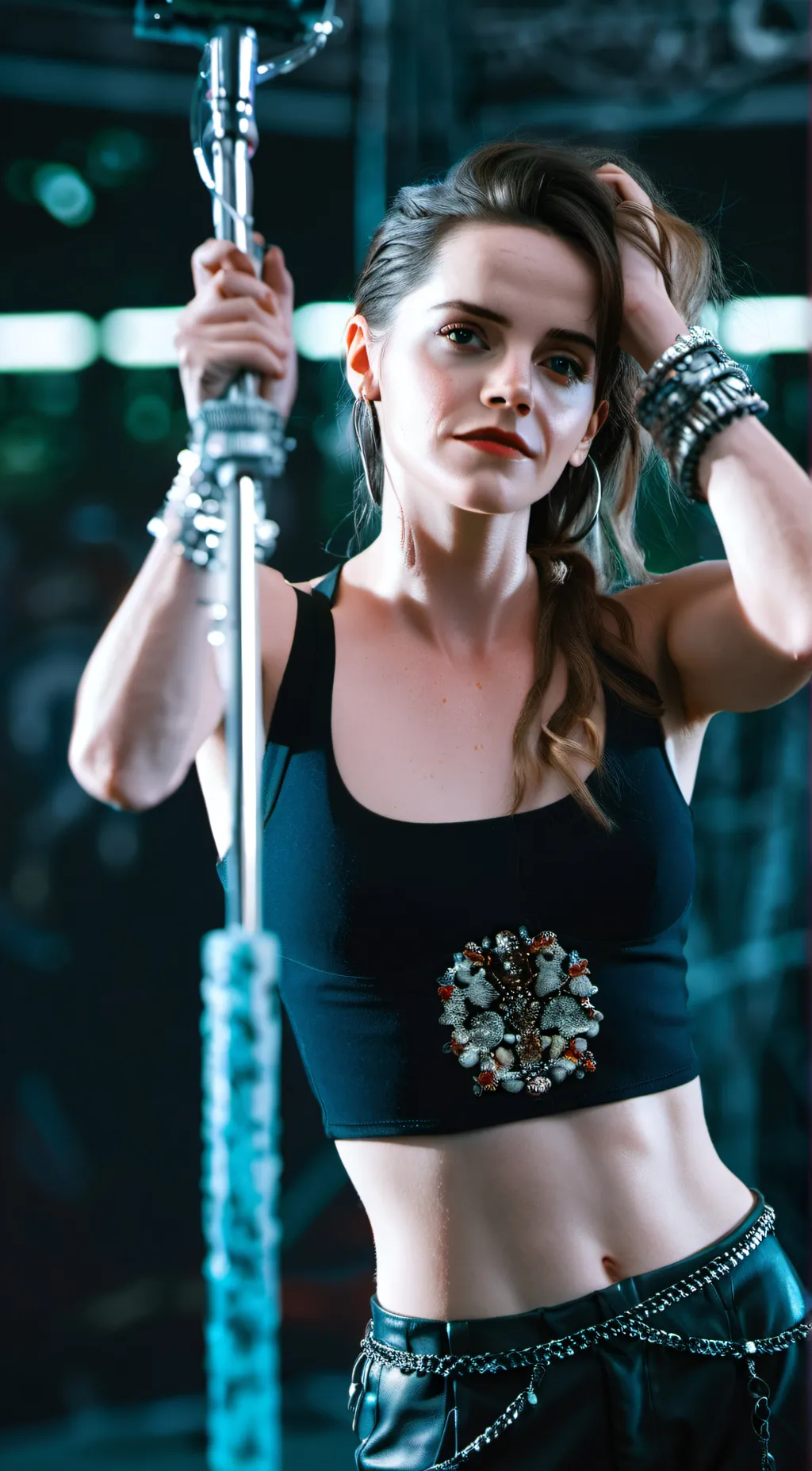ai character: Emma Watson  background