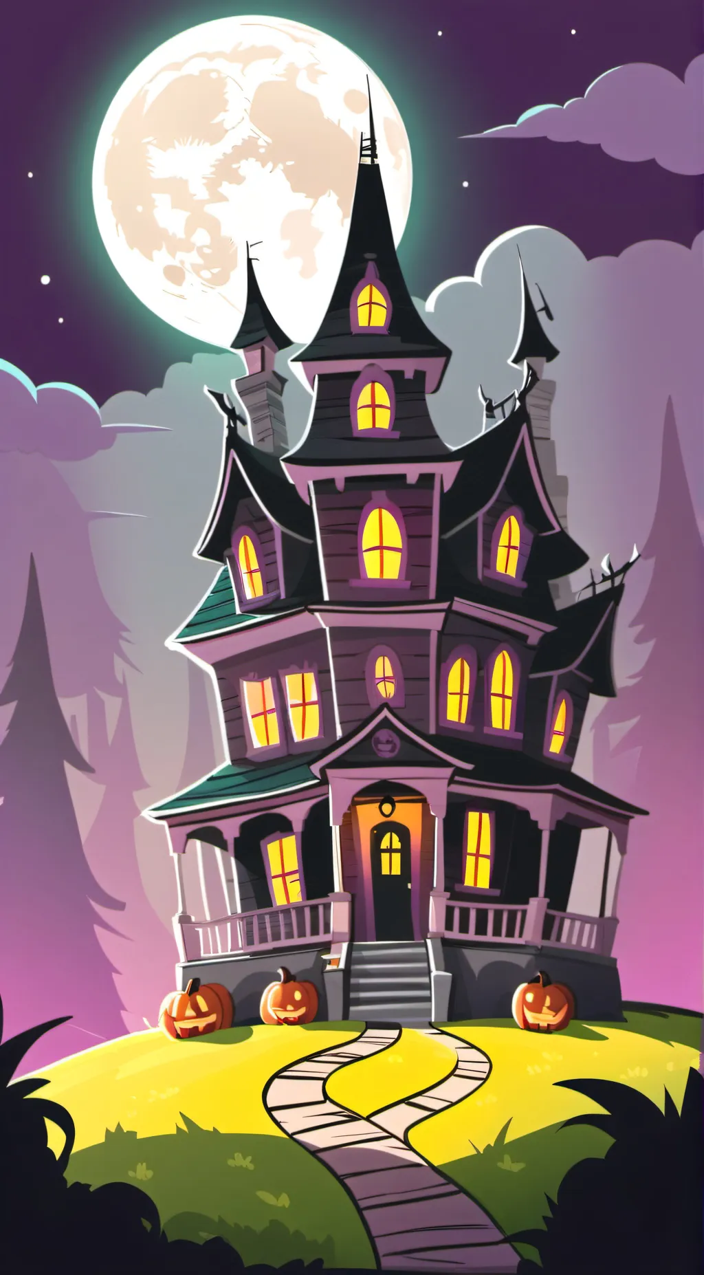 ai character: SPOOKY MONTH  background