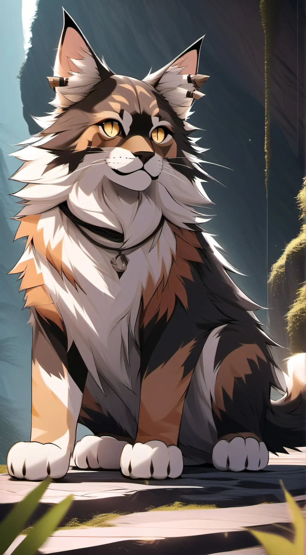 ai character: warrior cat background