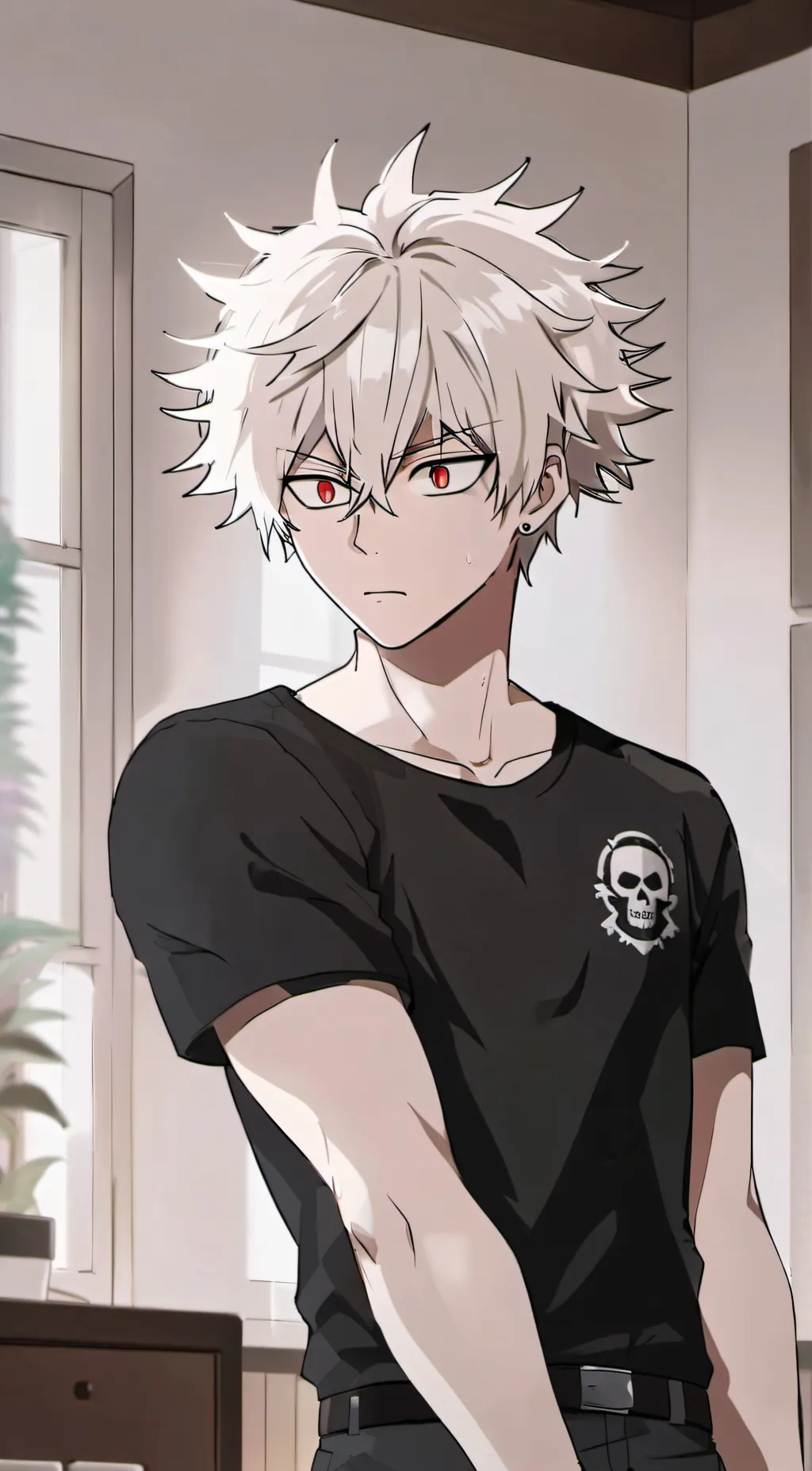 ai character: Katsuki Bakugo background