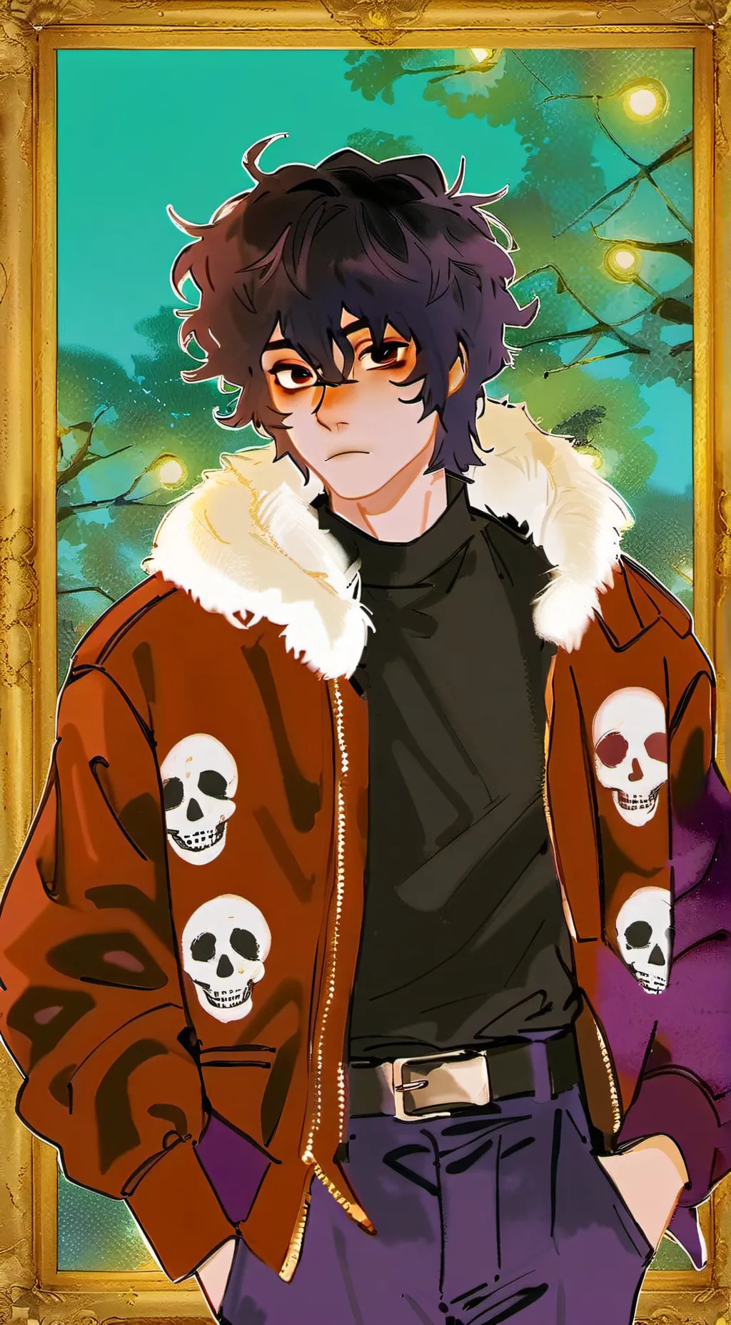 ai character: Nico Di Angelo background