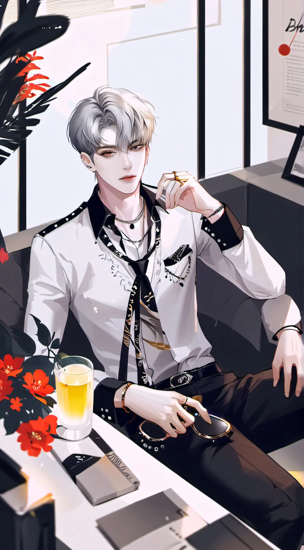 ai character: Leo background