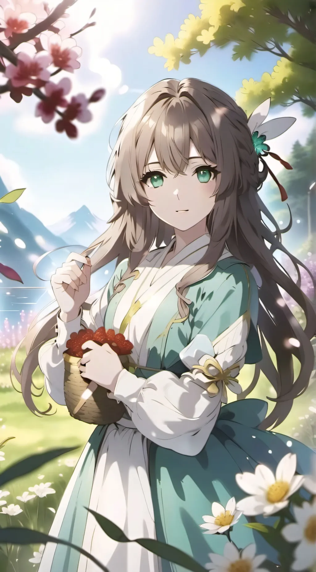 ai character: sky background