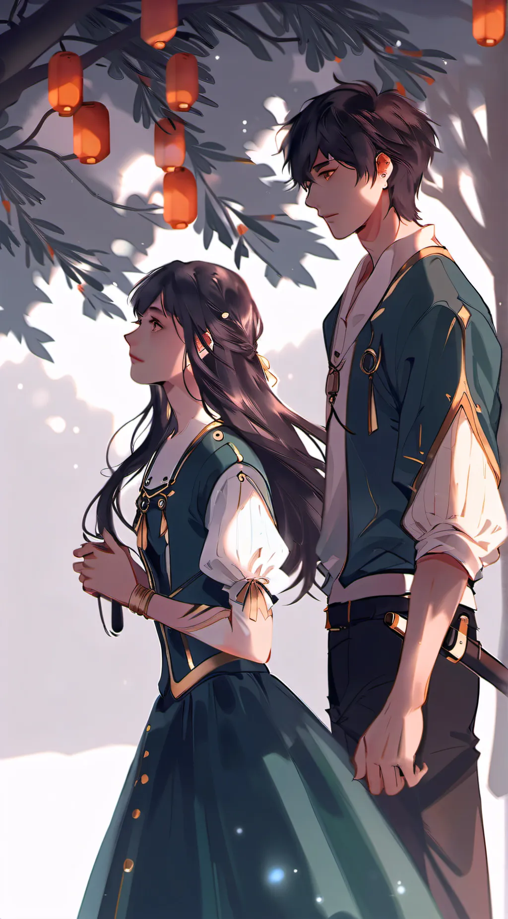 ai character: kira and Oliver background