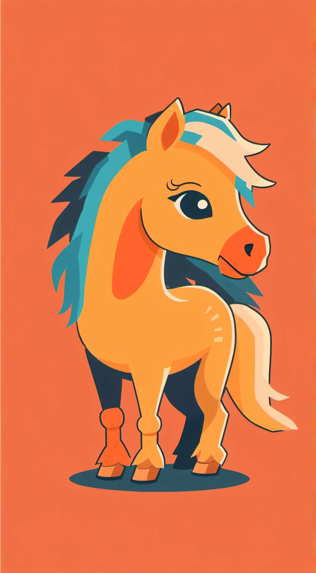 ai character: orange juice background
